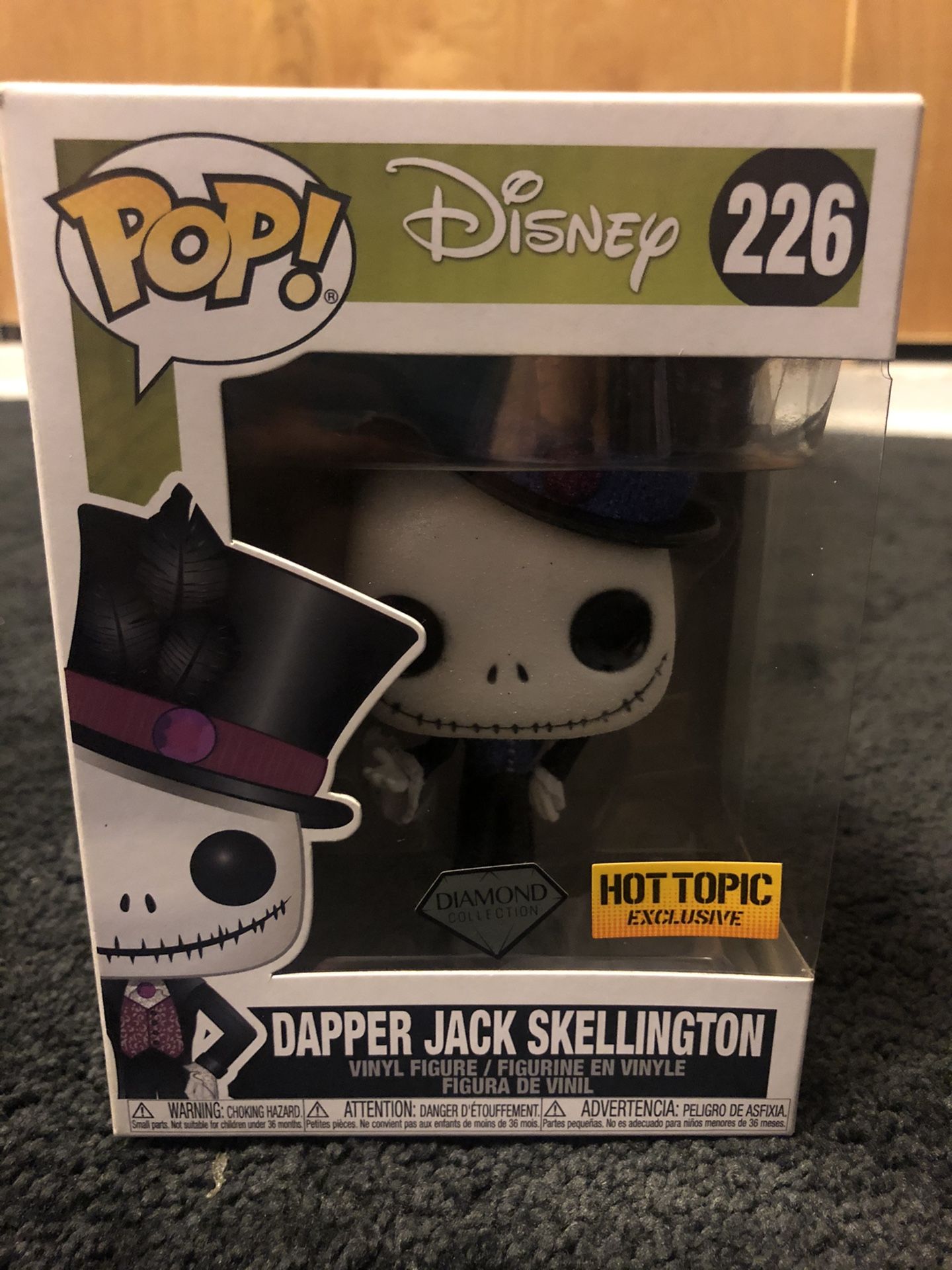 Nightmare Before Christmas Dapper Jack Skellington Funko Pop Diamond Collection