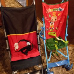 2 Baby Stroller Coco Melon Mickey Mouse 