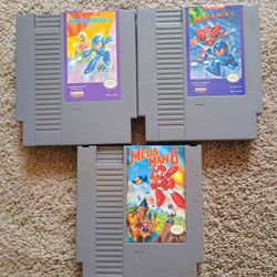 Megaman 4, 5, And 6 For NES Nintendo Entertainment System