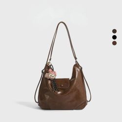 Retro large-capacity women's bag, new commuter one-shoulder crossbody tote bag, multifunctional backpack