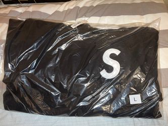 Supreme S Logo Sweatshirt Sz large Black SS20