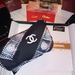 Cartier Bracelets, Watch & Chanel Scarf