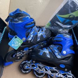 Kuxuan Adjustable Inline Skates With Light Up Wheels