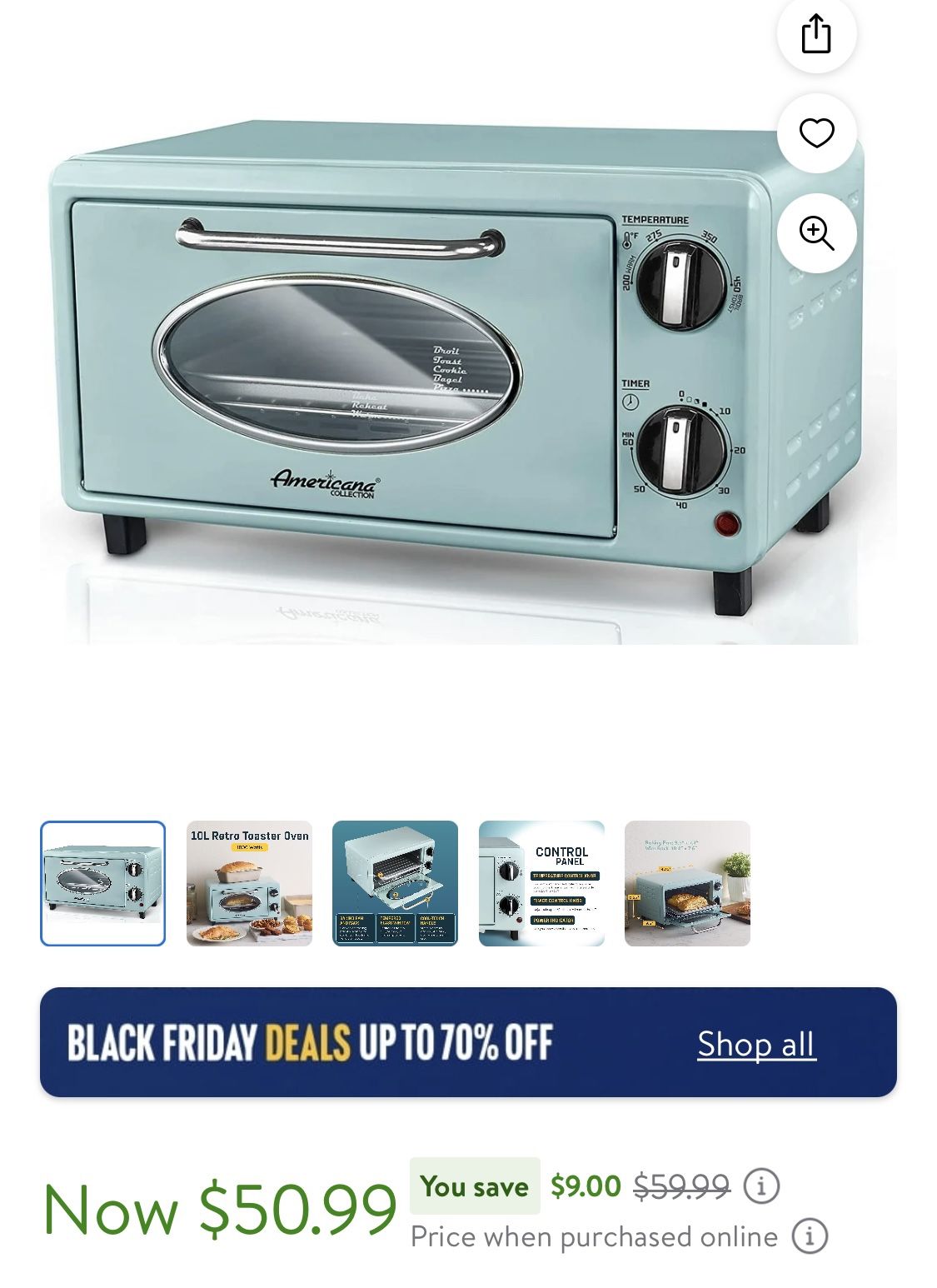 Americana Toaster Oven