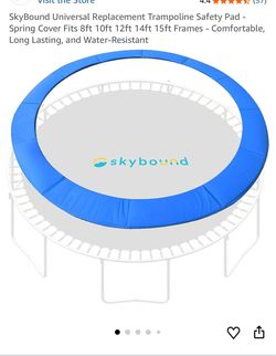 NEW Topbuy 12FT,14FT,15FT Trampoline Pad Trampoline Replacement Safety Pad Waterproof Spring Cover Pad Blue