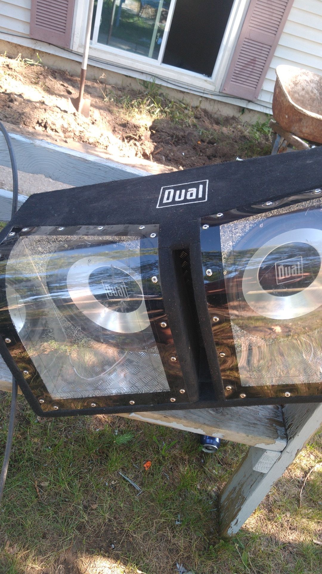 12"duel subs in box includes amp and wiring kit
