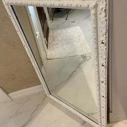 Antique White Mirror