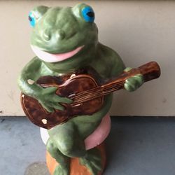 Ceramic Frog Statue