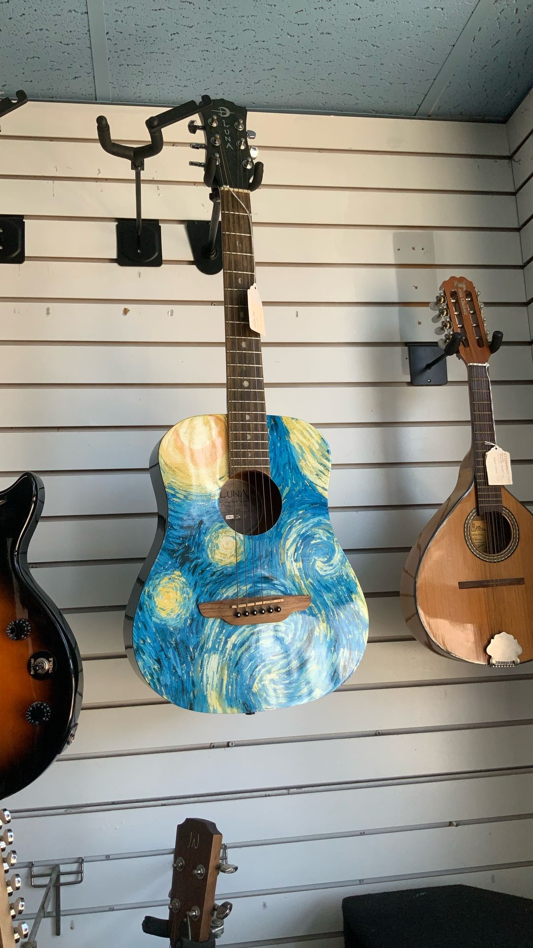 Luna Safari Starry Night Travel Guitar