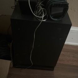 Sony Subwoofer And Speakers 
