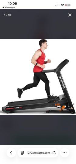 TM105 Impremey TM105 Folding Treadmill with Auto Incline worth $600