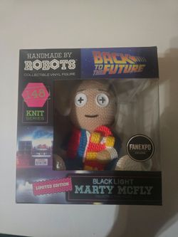 Handmade By Robots Marty McFly Black Light FANEXPO Limited Edition Knit series