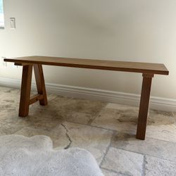 Farmhouse Wood Bench 