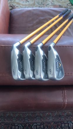 Callaway Fusion RH iron set 6-9 Proforce 75 Gold Graphite stiff shaft