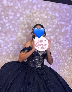 Quinceañera Dress Navy Blue
