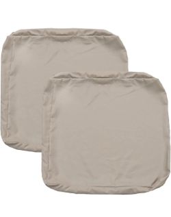 New-Patio Cushion Covers 25 x25 x 4 , Beige, 4 pack