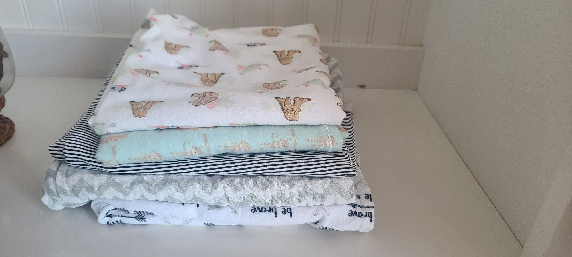 5 Baby Muslin Squares