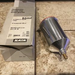 SATA 000810 0.5 L Threaded Aluminum Gravity Spray Gun Cup