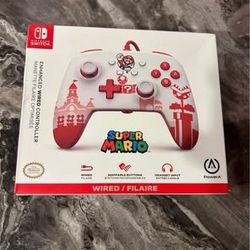 new sealed nintendo switch super mario wired controller 