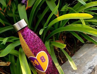 Customized water bottle #Lakers #mambamentality *Front* & *back* #DISPLAY ONLY‼