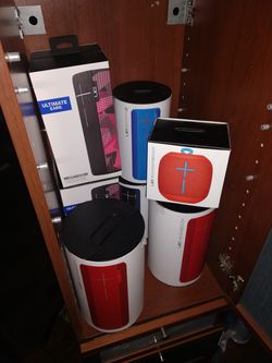 UE Megabooms, boom2, etc all new in box all with 1 Logitech warranty