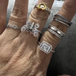 Pandora Ring Diferente Tamaño 