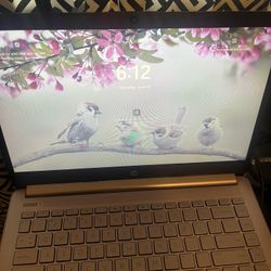 Pink HP laptop