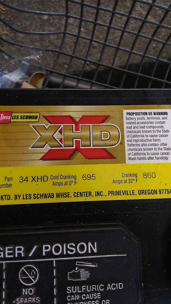 Les Schwab xhd car battery for Sale in Portland, OR - OfferUp