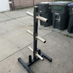 Olympic Weight Tree Rack For Weights 