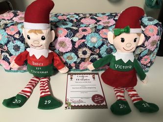 Custom elves boys and girls with adoption Certificate same to next day service