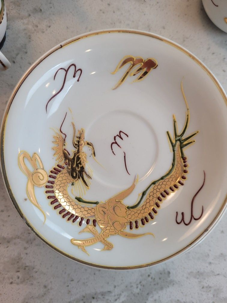 Rare Gem Haindpainted Dragons Set