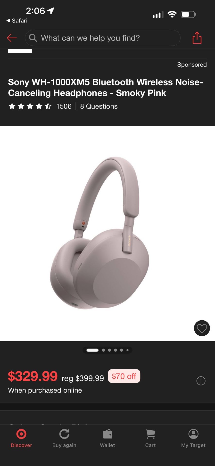 Sony Bluetooth Wireless Headphones