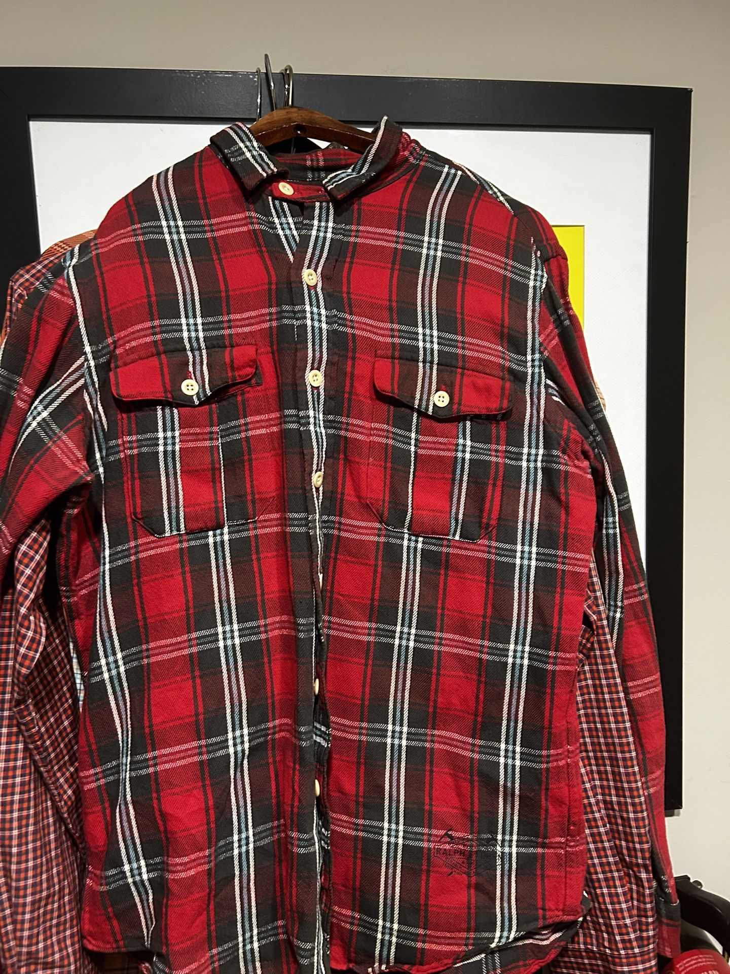 Ralph Lauren Polo Sport Plaid Shirt ( Size Medium)