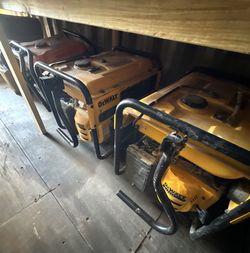 3 Generators - Dewalt and Generac