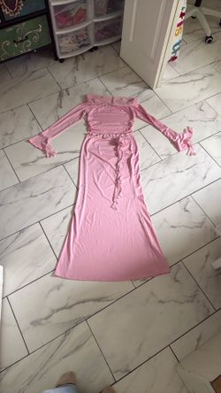 Sexy 2 piece tight body pink S
