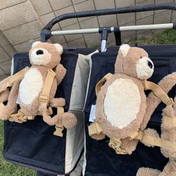 Teddy Bear Mini Backpack Toddler Harness 2 Pcs, $10 Each