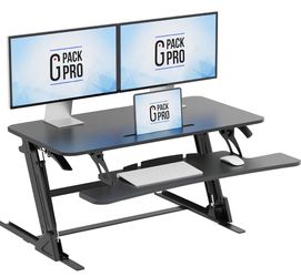 G Pack Pro Height-Adjustable Standing Desk Converter