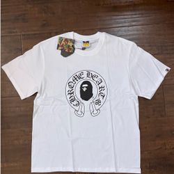 Bape T-Shirt, And Chrome Heart