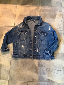 Womens jean jacket XL