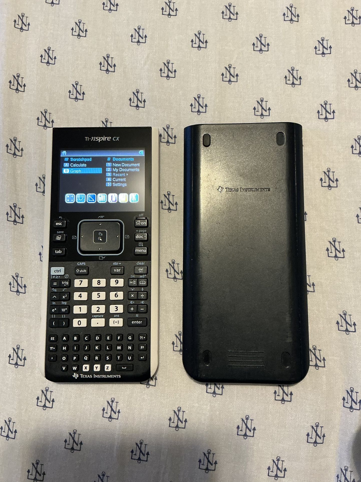 Texas Instruments TI-Nspire CX Graphing Calculator With Charger & Cover