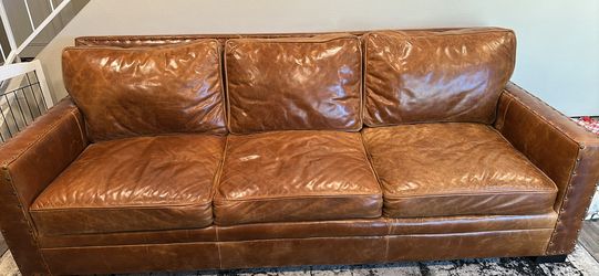 Leather Potato Barn Sofa