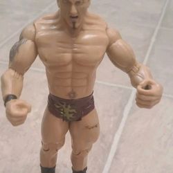JAKKS Pacific 2003 Dave Batista 7" Wrestling Action Figure Maroon Trunks WWE