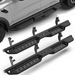Pofenze Ford Ranger Running Boards Side Steps For 2019-2026 Ford Ranger Super Crew Black Nerf Bars
