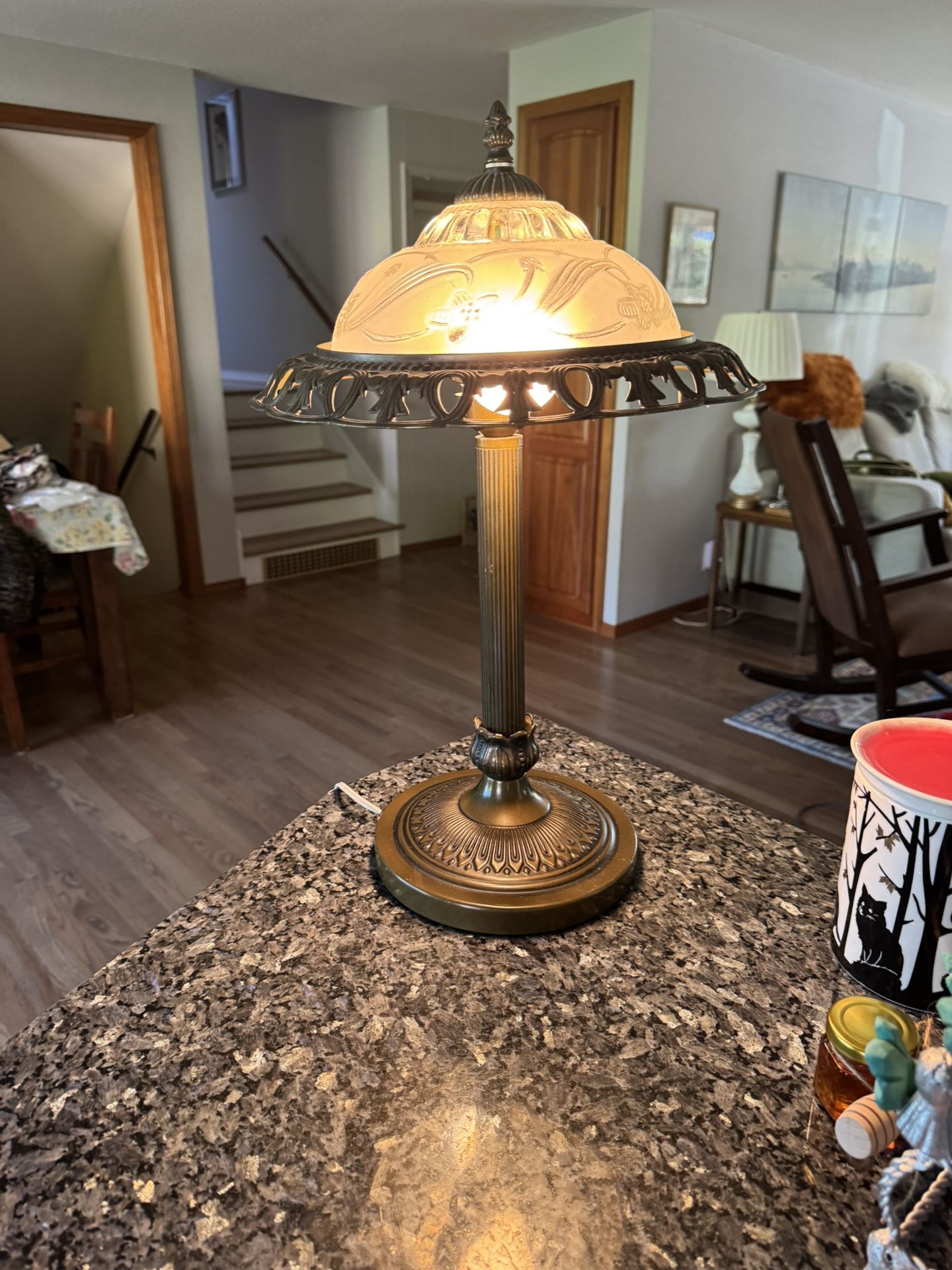 antique table lamp