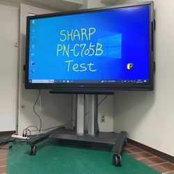 Sharp PN-C705B 70” Interactive Touchscreen Monitor – Excellent Condition