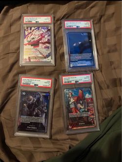 One Piece PSA slabs