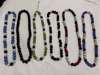 Baseball Rhinestone Necklace