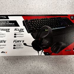 HyperX PC Gaming Bundle w/ Keyboard, Mouse, Mouse Pad & Headphones