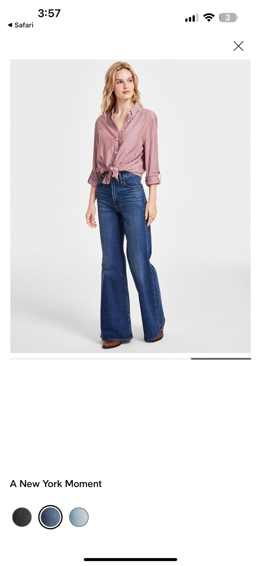 Levi Ribcage High Rise Flare Jeans
