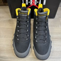 Size 9 - Nike Air Jordan 9 Retro University Gold CT8019-070 OG Charcoal Yellow
